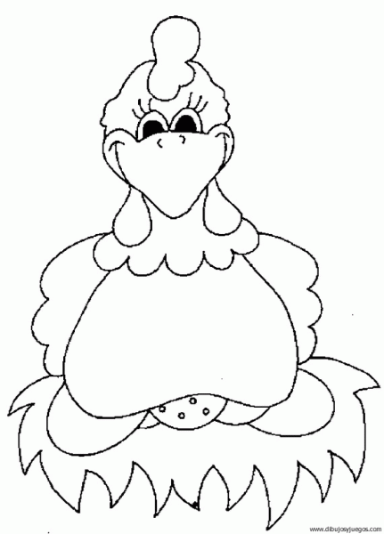 dibujo-de-gallina-018 | Dibujos y juegos, para pintar y colorear dibujo-de-gallina-018 | Dibujos y juegos, para pintar y colorear