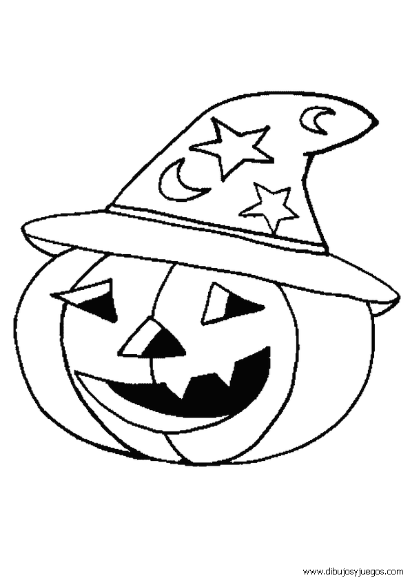 dibujo-de-halloween-calabaza-023 | Dibujos y juegos, para pintar y ...