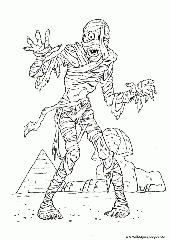 dibujo-de-halloween-momia-003 | Dibujos y juegos, para pintar y ... dibujo-de-halloween-momia-003 | Dibujos y juegos, para pintar y ...