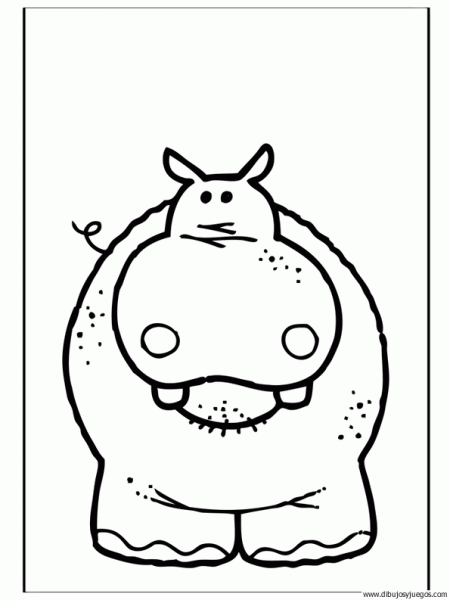 dibujo-de-hipopotamo-015 | Dibujos y juegos, para pintar y colorear dibujo-de-hipopotamo-015 | Dibujos y juegos, para pintar y colorear