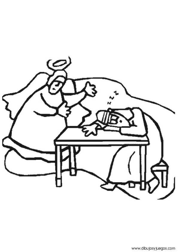 dibujo-de-la-biblia-013-el-sueno-de-jose | Dibujos y juegos, para ...