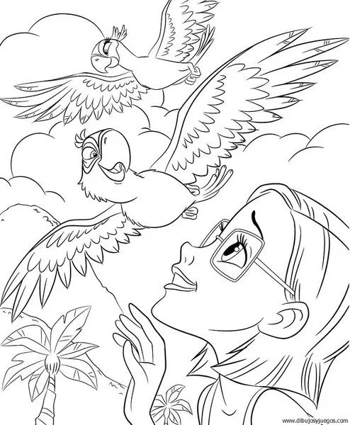 dibujo-de-loro-039 | Dibujos y juegos, para pintar y colorear dibujo-de-loro-039 | Dibujos y juegos, para pintar y colorear