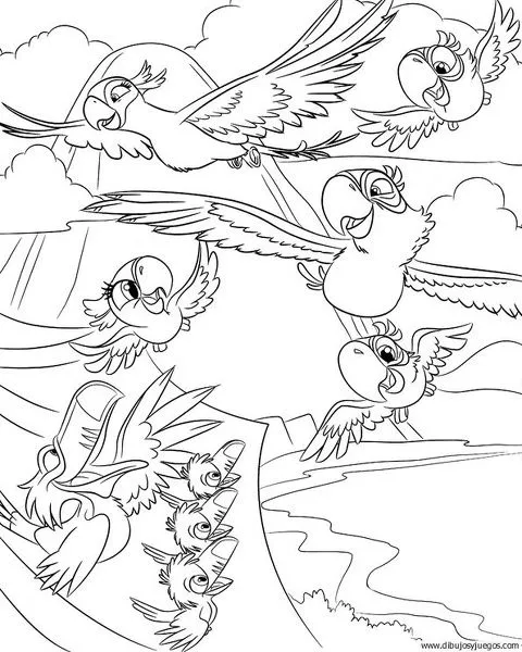 dibujo-de-loro-042 | Dibujos y juegos, para pintar y colorear dibujo-de-loro-042 | Dibujos y juegos, para pintar y colorear