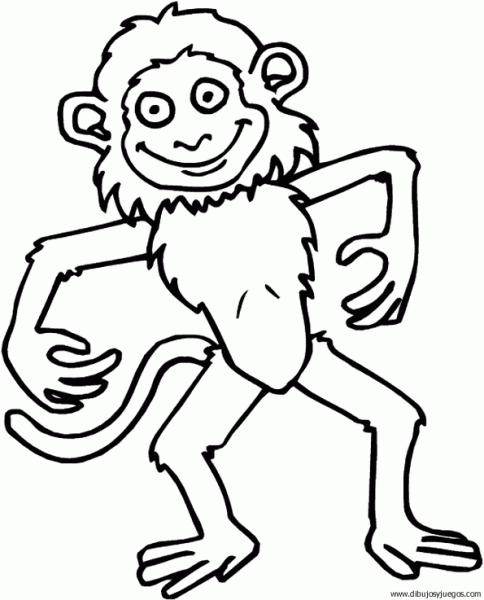 dibujo-de-mono-015 | Dibujos y juegos, para pintar y colorear dibujo-de-mono-015 | Dibujos y juegos, para pintar y colorear