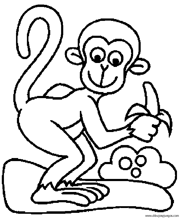 dibujo-de-mono-082 | Dibujos y juegos, para pintar y colorear dibujo-de-mono-082 | Dibujos y juegos, para pintar y colorear