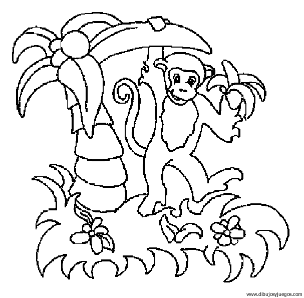 dibujo-de-mono-088 | Dibujos y juegos, para pintar y colorear dibujo-de-mono-088 | Dibujos y juegos, para pintar y colorear