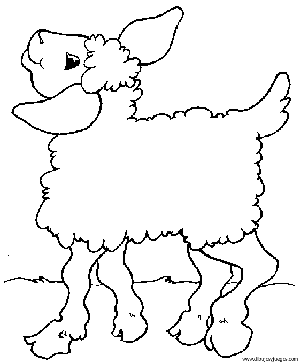 dibujo-de-oveja-045 | Dibujos y juegos, para pintar y colorear dibujo-de-oveja-045 | Dibujos y juegos, para pintar y colorear