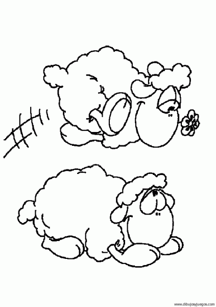 dibujo-de-oveja-051 | Dibujos y juegos, para pintar y colorear dibujo-de-oveja-051 | Dibujos y juegos, para pintar y colorear