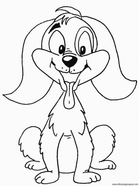 dibujo-de-perro-012 | Dibujos y juegos, para pintar y colorear