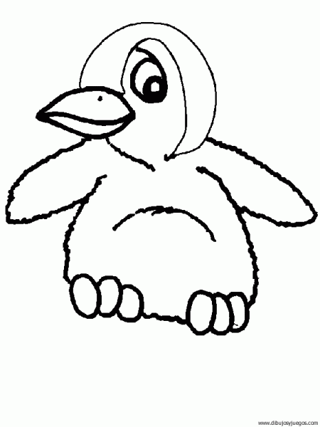dibujo-de-pinguino-033 | Dibujos y juegos, para pintar y colorear