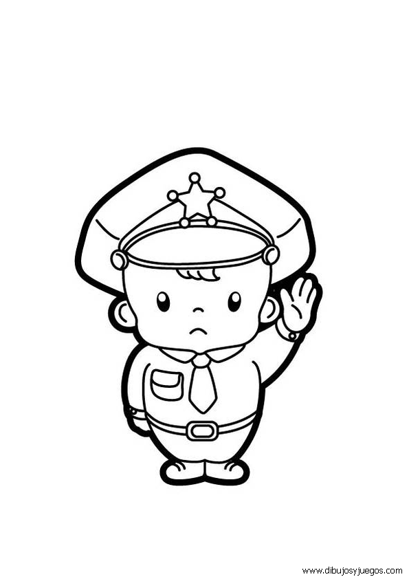 dibujo-de-policia-001 | Dibujos y juegos, para pintar y colorear dibujo-de-policia-001 | Dibujos y juegos, para pintar y colorear