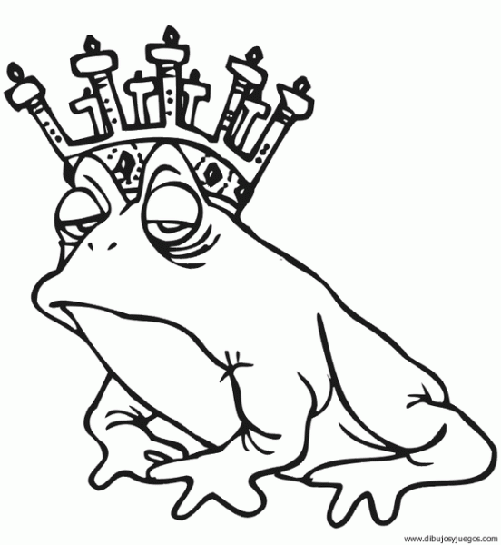 dibujo-de-rana-054 | Dibujos y juegos, para pintar y colorear