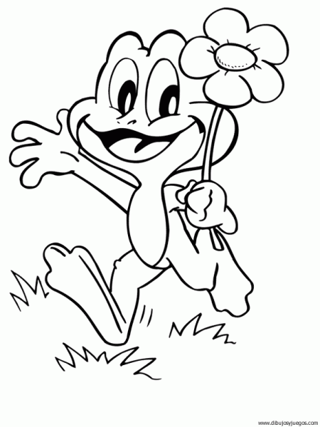 dibujo-de-rana-069 | Dibujos y juegos, para pintar y colorear