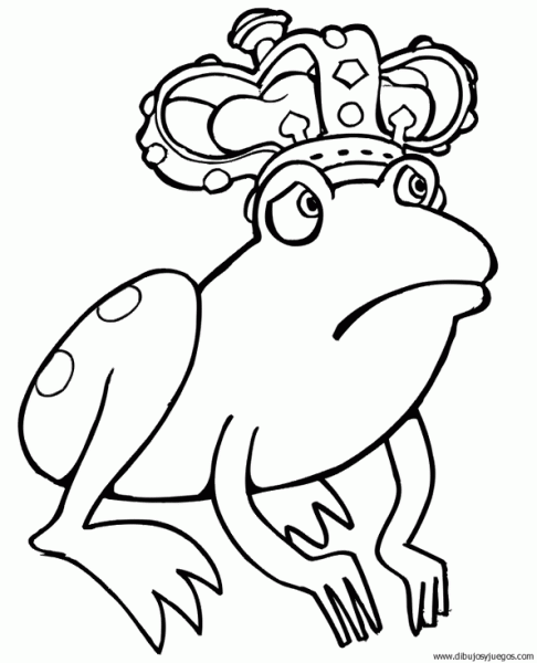 dibujo-de-rana-088 | Dibujos y juegos, para pintar y colorear
