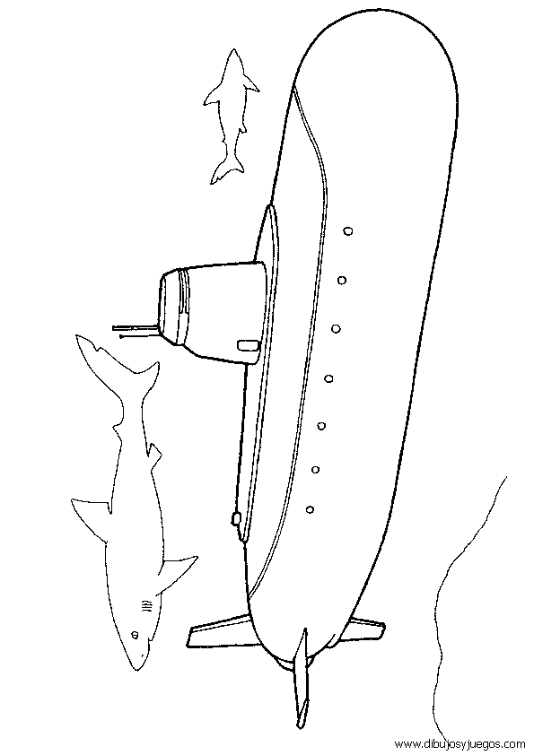 Submarinos para colorear - Imagui
