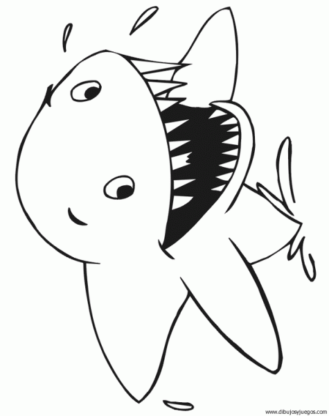 dibujo-de-tiburon-027 | Dibujos y juegos, para pintar y colorear dibujo-de-tiburon-027 | Dibujos y juegos, para pintar y colorear
