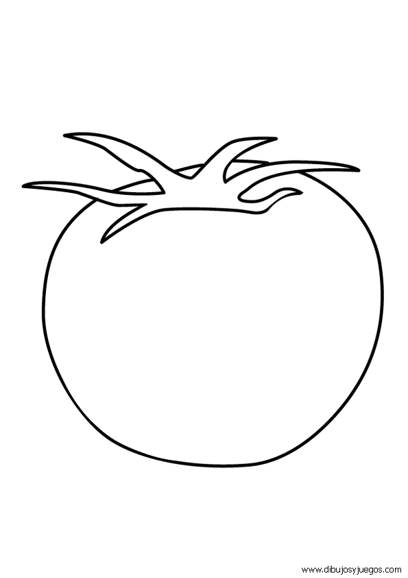 dibujo-de-tomate-003 | Dibujos y juegos, para pintar y colorear dibujo-de-tomate-003 | Dibujos y juegos, para pintar y colorear