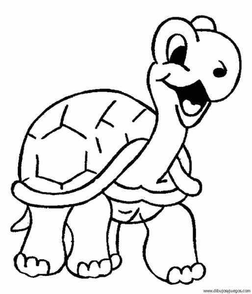 dibujo-de-tortuga-013 | Dibujos y juegos, para pintar y colorear