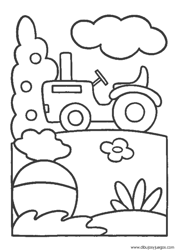 dibujo-de-tractor-para-colorear-001 | Dibujos y juegos, para pintar y colorear dibujo-de-tractor-para-colorear-001 | Dibujos y juegos, para pintar y colorear