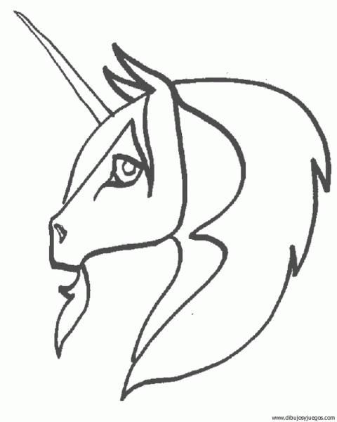 dibujo-de-unicornio-030 | Dibujos y juegos, para pintar y colorear