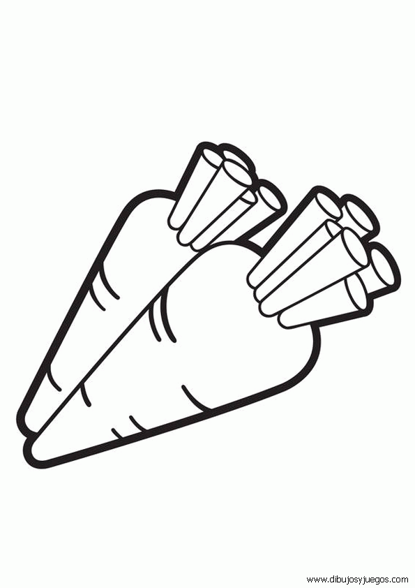 dibujo-de-zanahorias-001 | Dibujos y juegos, para pintar y colorear dibujo-de-zanahorias-001 | Dibujos y juegos, para pintar y colorear