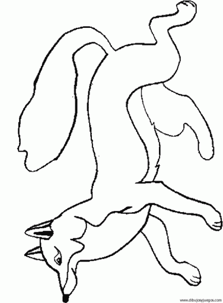 dibujo-de-zorro-023 | Dibujos y juegos, para pintar y colorear dibujo-de-zorro-023 | Dibujos y juegos, para pintar y colorear