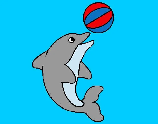 Dibujo de delfin jugueton pintado por Lili_17_ en Dibujos.net el ... Dibujo de delfin jugueton pintado por Lili_17_ en Dibujos.net el ...