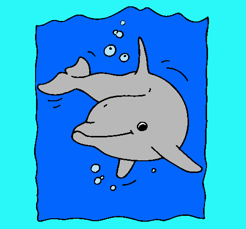 Dibujo de Delfín pintado por Mares en Dibujos.net el día 05-12-10 ...