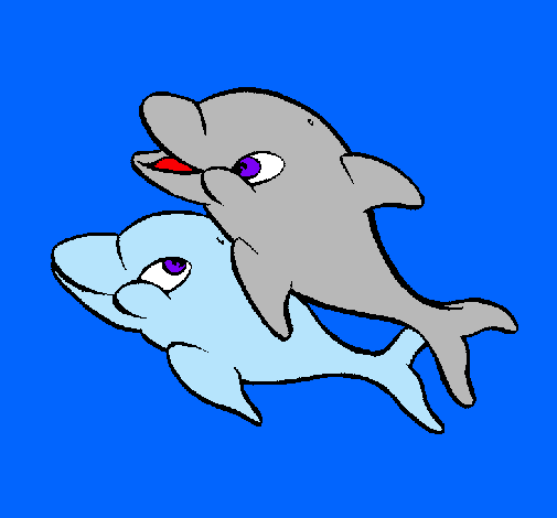 Dibujo de Delfines pintado por Doffins en Dibujos.net el día 21-11 ...