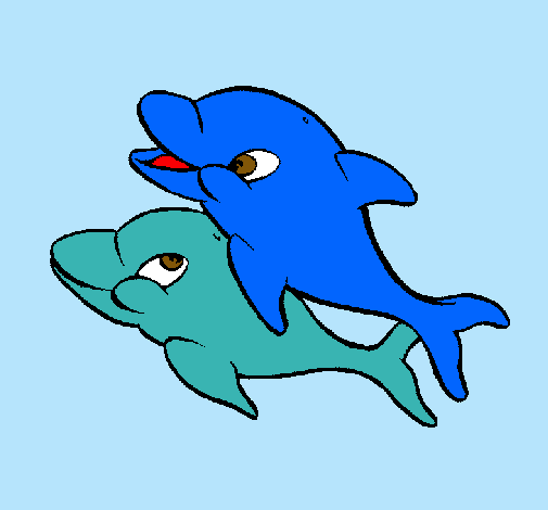 Dibujo de Delfines pintado por Judi en Dibujos.net el día 30-01-11 ... Dibujo de Delfines pintado por Judi en Dibujos.net el día 30-01-11 ...