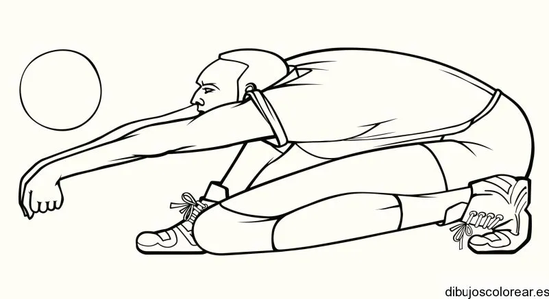Dibujo de un deportista de voleibol | Dibujos para Colorear Dibujo de un deportista de voleibol | Dibujos para Colorear
