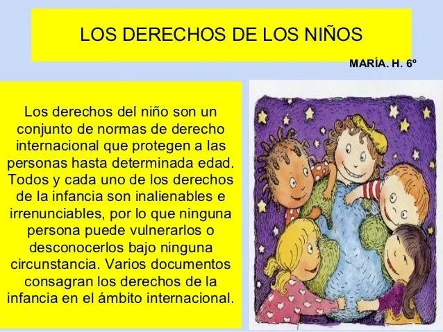 Dibujo los derechos del niño