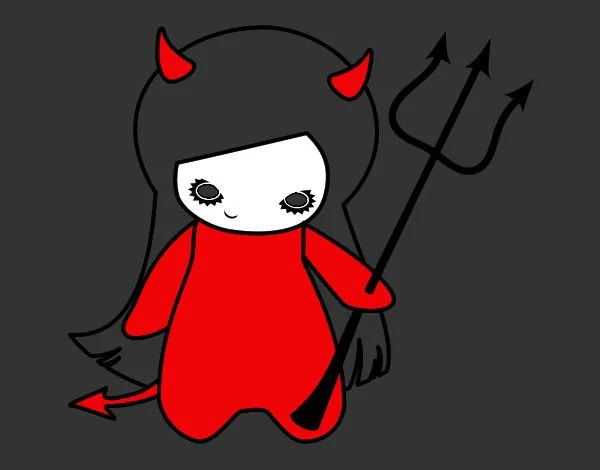 Dibujo de diablito pintado por Aylen120 en Dibujos.net el día 22 ... Dibujo de diablito pintado por Aylen120 en Dibujos.net el día 22 ...