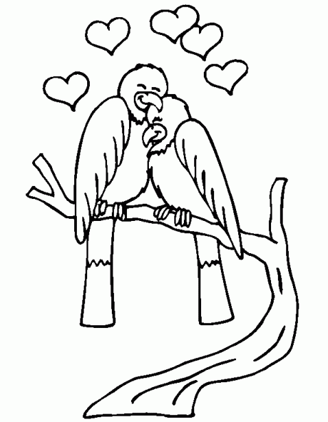 Dibujos para imprimir y colorear: Amor para colorear