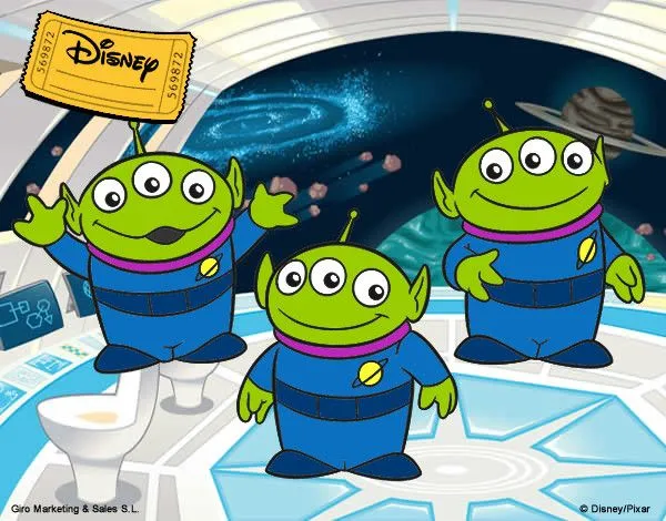 Dibujo de Dibujo De Los Aliens de Toy Story pintado por Camilita_9 ... Dibujo de Dibujo De Los Aliens de Toy Story pintado por Camilita_9 ...