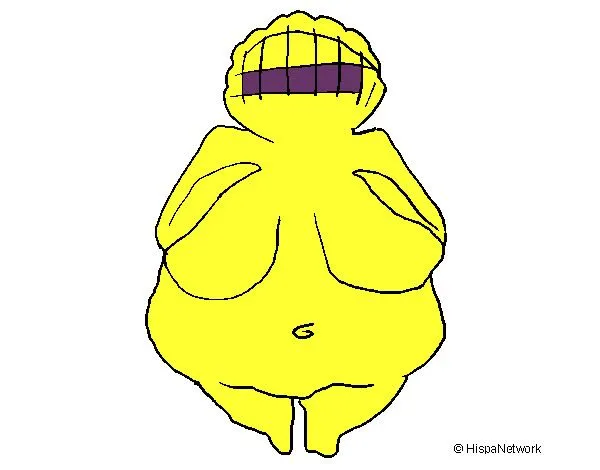 Dibujo de dibujo escultura venus violeta y amarillo pintado por ... Dibujo de dibujo escultura venus violeta y amarillo pintado por ...