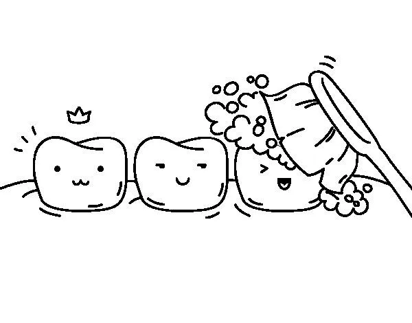 Dibujo de Dientes para Colorear - Dibujos.net Dibujo de Dientes para Colorear - Dibujos.net