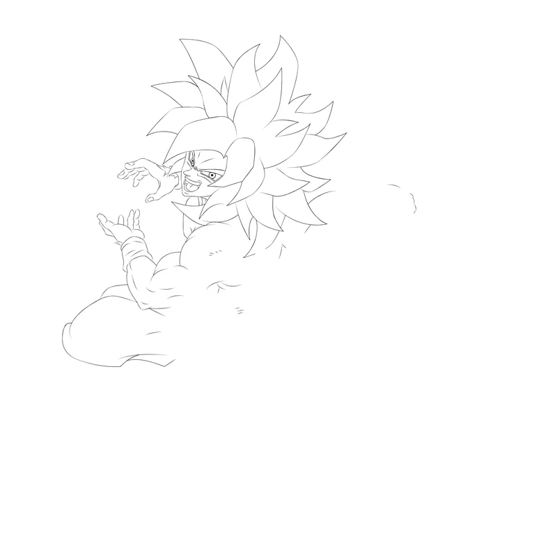 Dibujo digital de Goku y Vegeta Super Saiyajin Fase 4. | PeakD Dibujo digital de Goku y Vegeta Super Saiyajin Fase 4. | PeakD