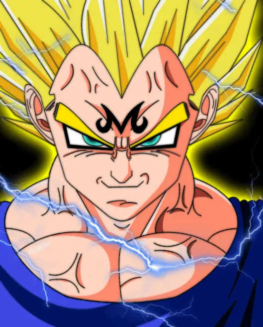 Dibujo digital de Majin Vegeta (Dragon Ball Z) por Guitarrowof ...