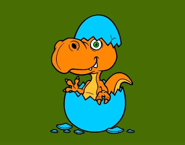 Dibujo de Dino saliendo del huevo pintado por Polaco22 en Dibujos ... Dibujo de Dino saliendo del huevo pintado por Polaco22 en Dibujos ...