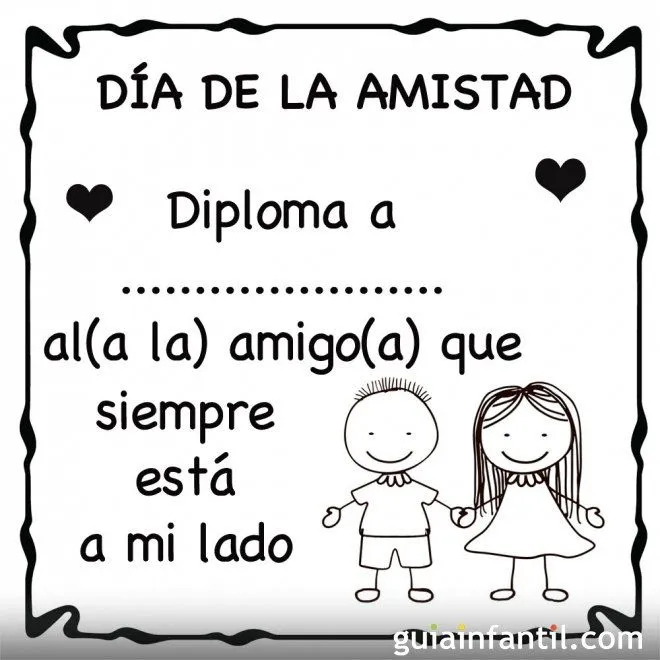 Dibujo de Diploma al amigo más fiel para pintar - Diplomas para ... Dibujo de Diploma al amigo más fiel para pintar - Diplomas para ...
