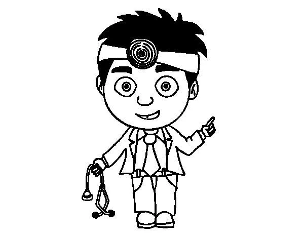 Dibujo de Doctor para Colorear - Dibujos.net Dibujo de Doctor para Colorear - Dibujos.net