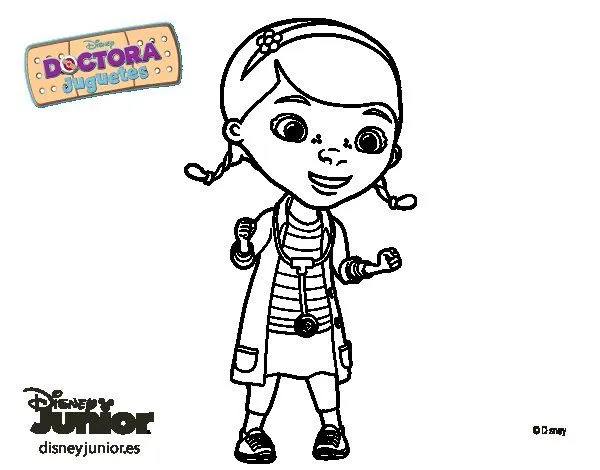 Dibujo de La doctora juguetes para Colorear - Dibujos.net Dibujo de La doctora juguetes para Colorear - Dibujos.net