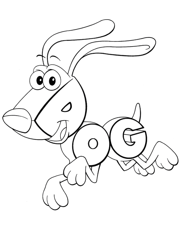Dibujo de DOG de Word World para colorear ~ Dibujos para Colorear ...