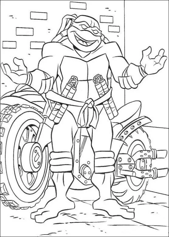 Dibujo de Donatello. Dibujo para colorear de Donatello. Dibujos ...