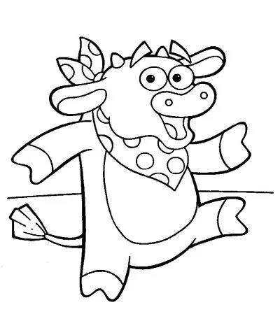 Dibujo de Dora la Exploradora. Dibujo para colorear de Dora la ...