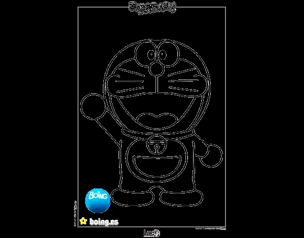 Dibujo de Doraemon para Colorear - Dibujos.net Dibujo de Doraemon para Colorear - Dibujos.net
