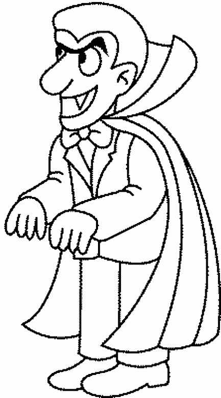 Dibujo de Drácula para colorear. Dibujos infantiles de Drácula ... Dibujo de Drácula para colorear. Dibujos infantiles de Drácula ...