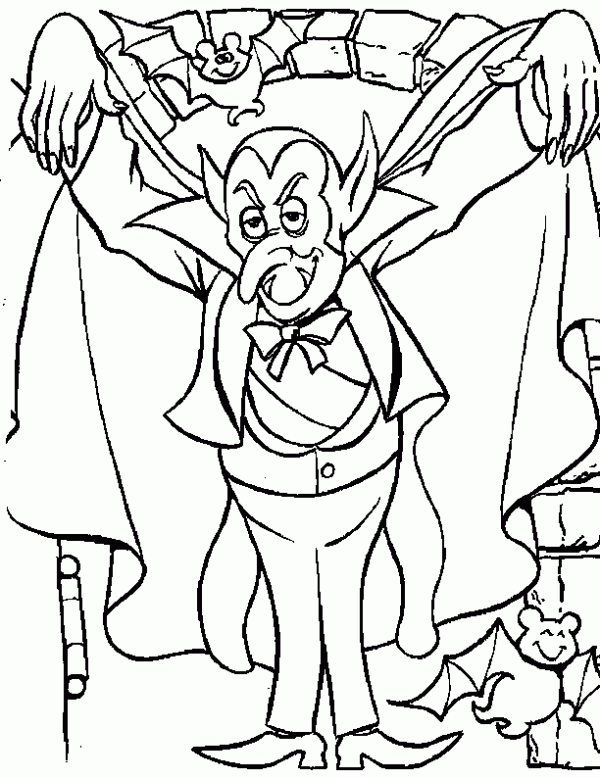 Dibujo de Drácula para colorear. Dibujos infantiles de Drácula ... Dibujo de Drácula para colorear. Dibujos infantiles de Drácula ...