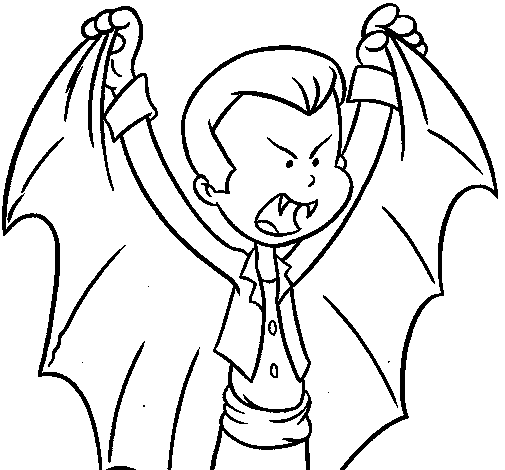 Dibujo de Draculín para Colorear - Dibujos.net Dibujo de Draculín para Colorear - Dibujos.net